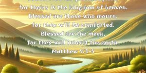 Matthew 5:3-5