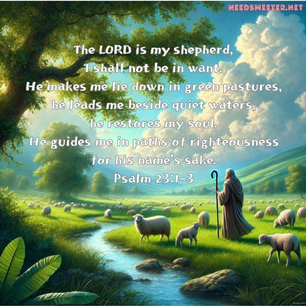 Psalm 23:1-3