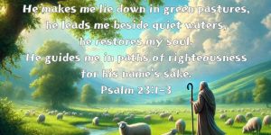 Psalm 23:1-3